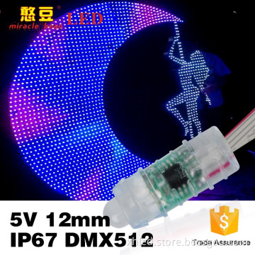 Xinhe Miracle Bean Waterproof IP67 F8 DC5V Outdoor DMX512 12mm dot matrix module